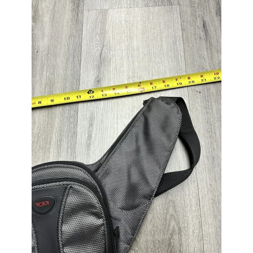 TUMI T2 Tactical Utility Crossbody Bag Chest Pack Sling Bag Gray/Black